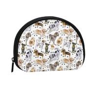 Bolsa pequeña para Guardar Toallas sanitarias, Maquillaje y cosméticos, con diseño de Perrito Adorable. Monedero para Mujer.
