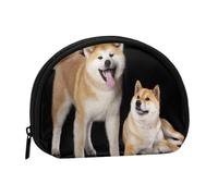 Bolsa pequeña para Guardar Toallas sanitarias, Maquillaje y Monedero para Mujer, diseño de Shiba Inu Akita Inu