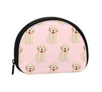 Bolsa pequeña para Guardar Toallas sanitarias, Monedero para cosméticos de Mujer, diseño de Perro Labrador y Golden Retriever.