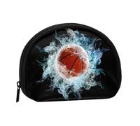 Bolsa pequeña para Guardar Toallas sanitarias y Maquillaje con diseño de Baloncesto Abstracto, Monedero para cosméticos de Mujer