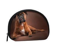 Bolsa pequeña para Guardar Toallas sanitarias y Maquillaje con diseño de Perro bóxer acostado, Monedero para cosméticos de Mujer
