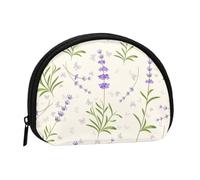 Bolsa pequeña para Guardar Toallas sanitarias y Maquillaje con Estampado de Lavanda, Monedero para cosméticos de Mujer