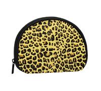 Bolsa pequeña para Guardar Toallas sanitarias y Maquillaje con Estampado de Leopardo Amarillo Guepardo, Monedero para cosméticos de Mujer