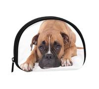 Bolsa pequeña para Guardar Toallas sanitarias y Maquillaje, diseño de Perro bóxer, Monedero para Mujer