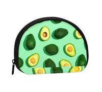 Bolsa pequeña para Guardar Toallas sanitarias y Maquillaje, Monedero para cosméticos de Mujer, con diseño de Aguacate Verde Fresco, Ideal para Hacer Ejercicio.