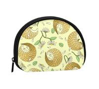 Bolsa pequeña para Guardar Toallas sanitarias y Maquillaje, Monedero para cosméticos de Mujer, diseño de pangolines y Margaritas.