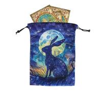 Bolsa pequeña para joyas, bolsa para cartas del Tarot Pequeño, portátil, | Bolsa de tarot para accesorios de tarot entusiastas mago oráculo barajas dados suministros
