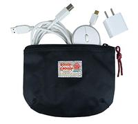 Bolsa pequeña Rough Enough para accesorios de ordenador, Macbook, adaptadores, etc., básica y de estilo vintage y divertido, negro (Negro) - F-RE8076BK