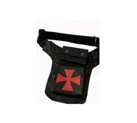 BOLSA PIERNA CUSTOM PERNERA 100% CUERO BSM78603 CRUZ ROJA