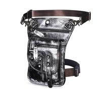 Bolsa Pierna Moto Mochila pequeña de Cuero for Hombre, Bolso Bandolera, Viaje, riñonera, Pierna, Funda for Tableta(Color 6)