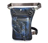 Bolsa Pierna Moto Mochila pequeña de Cuero for Hombre, Bolso Bandolera, Viaje, riñonera, Pierna, Funda for Tableta(Color 5)