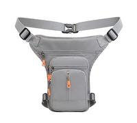 Bolsa Pierna Moto, Pernera Moto Riñoneras de Nailon for Escalar montañas, for Exteriores, Gran Capacidad, versátiles, for Hombre(Gray)