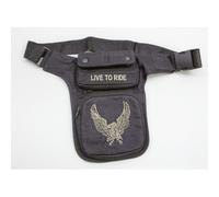 Bolsa pierna moto TEX EAGLE dorado pernera para moto algodón