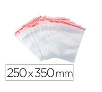 Bolsa Plastico Autocierre Q-Connect 250X350 Mm Paquete De 100 Unidades