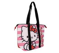 Bolsa Playa Hello Kitty Grande Mujer y Niña - Bolso Tote Gran Capacidad Diseño de Hello Kitty, Bolso Hombro Cremallera y Asas Largas Resistantes, Bolso Playa, Viaje y Verano