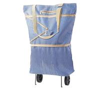 Bolsa Plegable con Carrito Aislado con 2 Ruedas, Bolsa Plegable for Compras y comestibles, Carrito utilitario Plegable for Mujeres Mayores(BLU)