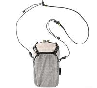 Bolsa plegable cruzada con correa de mochila de nailon impermeable y hebilla frontal para una fácil fijación del equipo al aire libre (gris)