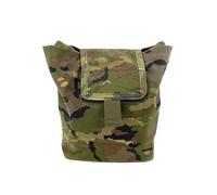 Bolsa Plegable Descarga o tiracargadores Drop Pouch FMD Folding Magazine Pouch Conquer, con Sistema Molle para Chalecos y ceñidores tácticos, con Tapa, para Airsoft - Boscoso pixelado español