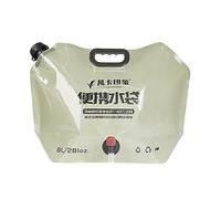 Bolsa plegable para depósito de agua, dispensador de agua de camping de 8 litros, recipiente plegable para barbacoa, viajes, camping, senderismo, mochilero