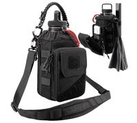 Bolsa Porta Botella Magnética para Gimnasio 1-2L - Funda para Botella con Clip Magnético Fuerte, Bolsillo para Móvil, Correa Ajustable, Acolchada (sin botella)