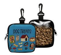 Bolsa porta snack para perros, portaobjetos de cintura ajustable | Bolsillo porta aperitivos para perros de talla pequeña, para vacaciones, excursiones, aventura, recompensa, paseos, recompensa