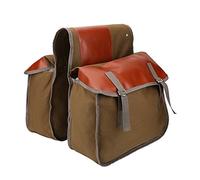 Bolsa portaequipaje para Bicicleta, diseño Retro, Bolsa Trasera Doble para Bicicleta, con Gran Capacidad, para Viajes, Camping y Ciclismo al Aire