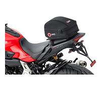 Bolsa portaequipajes trasera Qbag para moto03, equipaje para moto para asiento trasero, portaequipajes, bolsa portaequipajes para moto, capacidad de 5 litros, fácil de meter y sacar objetos, negra