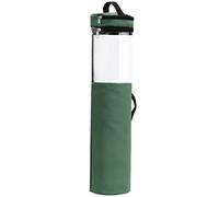 Bolsa portaobjetos navideña, porta regalos de PVC transparente con cremallera para papel, decoración, ático, garaje (Green)