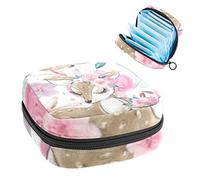Bolsa portátil con diseño de ciervo Sika para guardar servilletas sanitarias, Varios colores, 4.7x6.6x6.6 in/12x17x17 cm