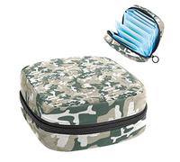 Bolsa portátil con patrón de soldado militar de camuflaje, bolsa de almacenamiento de tampones para servilletas sanitarias, Varios colores, 4.7x6.6x6.6 in/12x17x17 cm