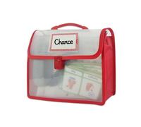 Bolsa portátil con ventana transparente para documentos de mano, bolsa ligera para libros escolares para estudiantes