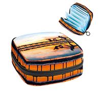 Bolsa portátil de ballet con diseño de puente de baile para servilletas sanitarias, Varios colores, 4.7x6.6x6.6 in/12x17x17 cm