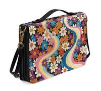 Bolsa Portátil for Guardar Libros Funda Práctica for Biblias, Cuadernos, Funda Protectora Personalizada for Libros De Texto Ideal for La Iglesia Y Los Desplazamientos Diarios(Pattern J,30.5CM)