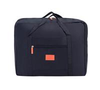 Bolsa portátil multifunción plegable de nailon impermeable, gran capacidad, equipaje de mano, viajes de negocios, viajes, Black, 2 unidades