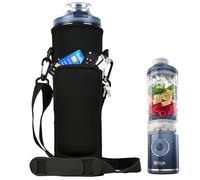 Bolsa portátil para batidora Ninja Blast Max BC251EUNV, BC251EUIV, BC251EUGY, BC251EUMT, BC251EUPK, BC251EULD, BC251EUSL, bolsa con correa transversal aislada, color negro