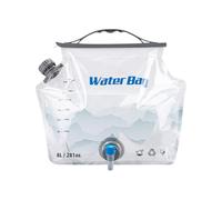 Bolsa portátil para la conservación del agua - Tienda de campaña | Contenedor de agua plegable de 8 litros, botella de camping para congelador a prueba de fugas, recipiente para agua para