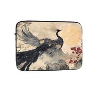 Bolsa portátil para laptop de 10 pulgadas, impresión de tinta Phoenix a prueba de golpes, bolsillo interior para negocios, viajes, escuela, oficina