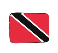 Bolsa portátil para laptop de 12 pulgadas con diseño de bandera de Trinidad y Tobago, perfecta para negocios, viajes, escuela, oficina, bolsillo interior a prueba de golpes para laptop