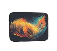 Bolsa portátil para laptop de 12 pulgadas, con estampado de trazos de línea, bolsillo interior para laptop, a prueba de golpes, para negocios, viajes, escuela, oficina