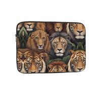 Bolsa portátil para laptop de 13 pulgadas, con impresión King of The Jungle, bolsillo interior para laptop, para negocios, viajes, escuela, oficina