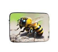 Bolsa portátil para laptop de 17 pulgadas, con estampado de abejita bonita y a prueba de golpes, bolsillo interior para negocios, viajes, escuela, oficina