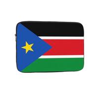 Bolsa portátil para laptop de 17 pulgadas, diseño de bandera de Sudán del Sur, a prueba de golpes, bolsillo interior para negocios, viajes, escuela, oficina
