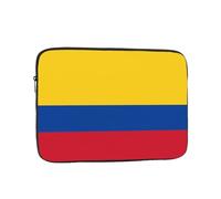 Bolsa portátil para laptop de 25.4 cm, perfecta para negocios, viajes, escuela, oficina, bolsillo interior a prueba de golpes, diseño de bandera de Colombia