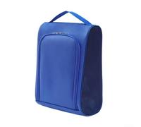 Bolsa portátil para zapatos de golf con paneles de malla transpirable y múltiples compartimentos de almacenamiento (azul)