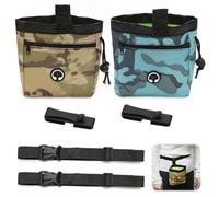 Bolsa Premios Perro Adiestramiento, Bolsa Chuches Perro con Dispensador de Bolsas de Caca, Bolsas de Comida para Perros para Pasear, Adiestrar, Viajar y Hacer Senderismo