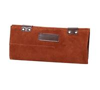 Bolsa profesional de piel sintética para herramientas de peluquería, almacenamiento de 12 tijeras, bolsa de tijeras de peluquería para estilista, estuche de viaje, color naranja