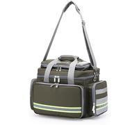 Bolsa profesional de primeros auxilios con separadores interiores desmontables para atención médica de emergencia y salud en el hogar, Green