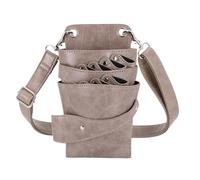 Bolsa profesional negra de 8 bolsillos for tijeras de peluquería, pinzas for tijeras, funda for peluquería, estuche for cinturón(Khaki)