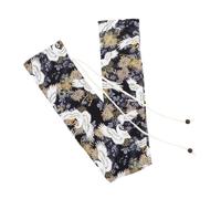 Bolsa Protectora Ajuste para Algodón Flauta y Clarinete | Estilo Sencillo Estampado Dorado, Uso Exterior Ocasiones Formales, Diseño Portátil, Motivo de Crisantemo y Grulla
