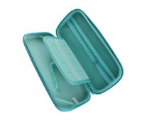 Bolsa Protectora de Almacenamiento para Consola de Juegos, Funda para Animal Crossing, Estuche de Viaje Duradero a Prueba de Golpes para Jugadores, Verde + Blanco, 9,4 X 4,9 X 1, Pulgadas